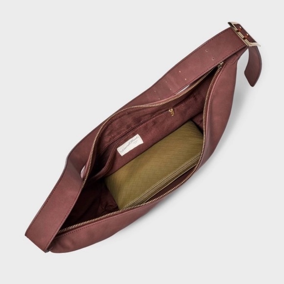 Slouchy Crescent Sling Handbag - Universal Thread - Brown - NEW with TAGS - Picture 3 of 9